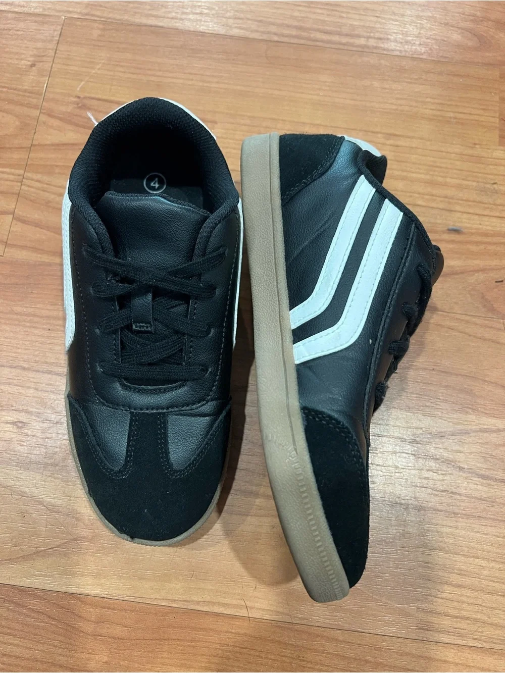 Cat & Jack Black Kids Sneakers with White Accent